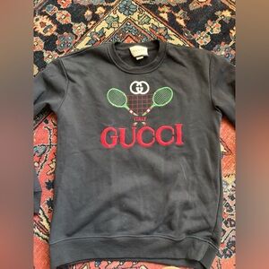 Women’s Gucci Black Tennis Sweatshirt XL